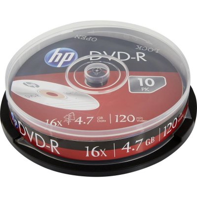 HP DVD-R 4,7GB 16x, cakebox, 10ks (DME00026-3) – Zbozi.Blesk.cz