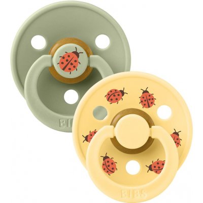Bibs Colour Ladybug dudlíky kaučuk 2 ks Sage mix – Zboží Mobilmania