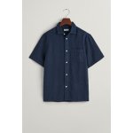 Gant Relaxed Linen Ss Shirt Marine – Zboží Dáma