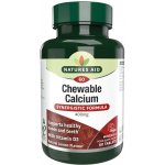 Natures Aid Žvýkací vápník 400 mg + vitamin D 60 tablet – Hledejceny.cz