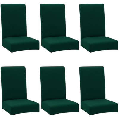 ISO TRADE Potahy na židle 6 ks - zelené – Zboží Dáma