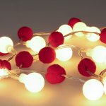 Solight LED vánoční řetízek červená-bílá 20x LED 1,5m 2xAA – Hledejceny.cz