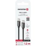 Swissten 71527201 Textile datový kabel USB-C 1,2 m – Zboží Mobilmania
