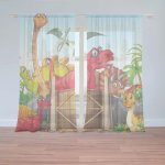 Záclony Dinosauři 4: 2 ks - 150x250 cm - Sablio – Hledejceny.cz