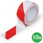 B2B Partner PVC výstražná páska 50 mm x 33 m balení 10 ks červeno-bílá – Hledejceny.cz