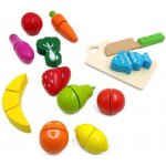 Eco Toys dřevěné ovoce a zelenina na krájení 13 ks – Zboží Mobilmania