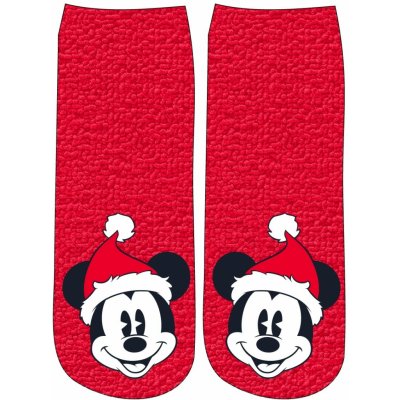 Disney Mickey Mouse dámské ponožky vánoční motiv Mickey Mouse Červená – Sleviste.cz