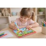 Vodní omalovánky zvířátka s perem 18,5x15,5 cm – Zboží Mobilmania