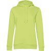 Dámská mikina B & C Collection dámská mikina s kapucí Inspire Hooded women limetková