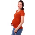 Jožánek těhotenské tričko Johanka krátký rukáv skořicové – Zboží Dáma