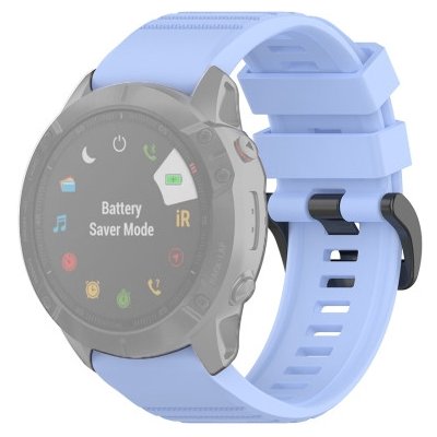 PROTEMIO SILICONE Řemínek Garmin Fenix 3/3HR/5X/5 Plus /6X/6X Pro světle modrý 37149 – Hledejceny.cz