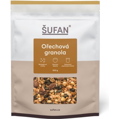 Šufan s.r.o. Granola ořechová 500 g – Zbozi.Blesk.cz