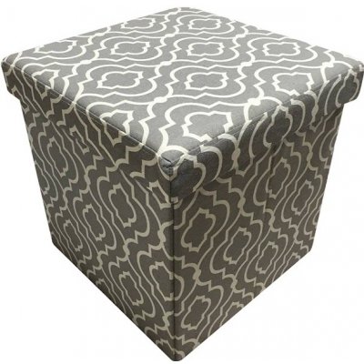 Kondela Skládací taburet, látka vzor, MARLO – Zboží Dáma