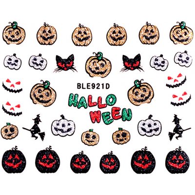 Samolepky na nehty glitrové Halloween 921D – Hledejceny.cz