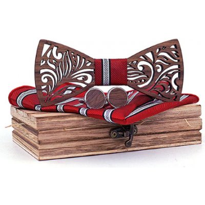 Knoflickarna.CZ dřevěné manžetové knoflíčky s motýlkem Pietrophil – Zboží Dáma