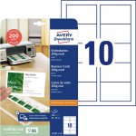 Avery Zweckform 85x54 mm, 200g, 10 listů, matné, bílé C32011-10 – Zboží Dáma