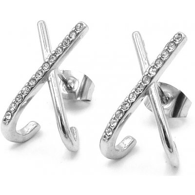 Steel Jewelry náušnice X z chirurgické oceli NS231074 – Hledejceny.cz