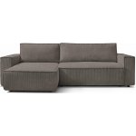Bobochic Paris Nihad rohová pohovka šedá/hnědá čtyřmístná – Zboží Mobilmania