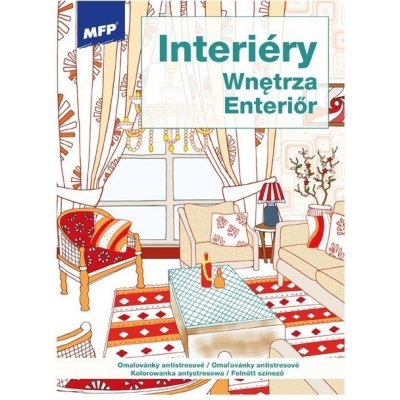 MFP 5301183 Omalovánky antistresové Interiéry 210x290mm/32s – Zboží Mobilmania