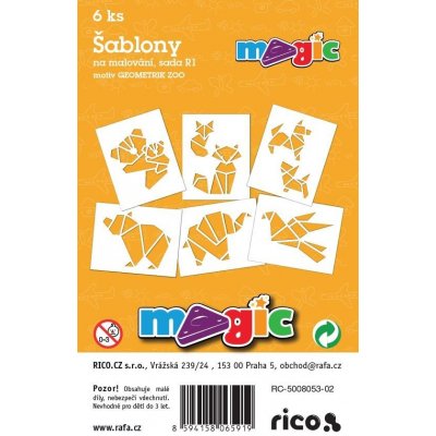 Papírové šablony sada R1 Geometrik ZOO – Zboží Dáma