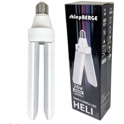 BERGE Žárovka HELI LED - E27 - 26W - neutrální bílá MZ0382 – Hledejceny.cz
