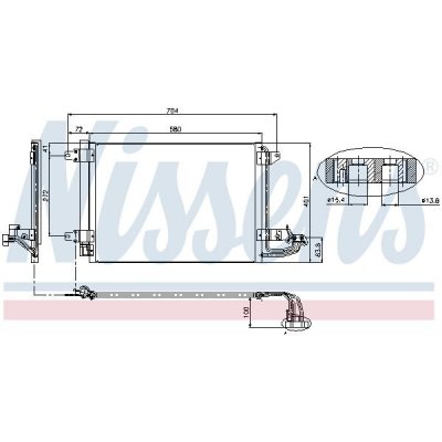 Kondenzátor, klimatizace NISSENS 94684 – Sleviste.cz