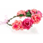 Fashion Icon Čelenka do vlasů - květinový věneček velké růží CV0142-06
