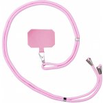 Apolis Stylová šňůrka na krk s vložkou na klíče světle růžová 9145576256640 – Zboží Živě