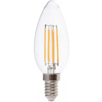 V-TAC E14 LED FILAMENT žárovka 6W, 600lm Teplá bílá