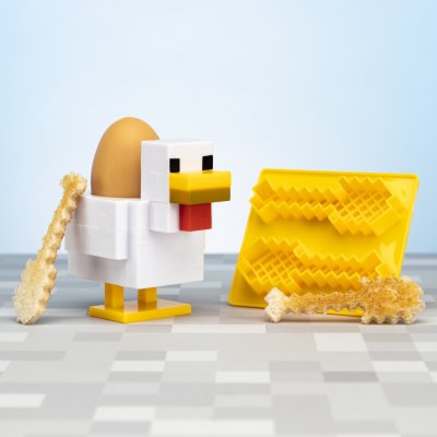 Minecraft Stojánek na vajíčko a forma na tous
