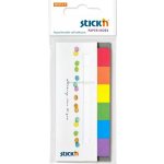Samolepicí papírové záložky Stick'n by Hopax, 45 x 15 mm, 6 x 30 lístků, duhový mix – Hledejceny.cz