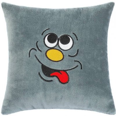 Bellatex Polštář Smíšek šedá s výšivkou 38x38 – Zboží Dáma