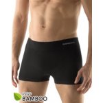 Gina pánské boxerky s kratší nohavičkou Eco Bamboo 53005P černá – Zboží Mobilmania