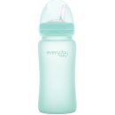 Everyday Baby Láhev sklo s brčkem mint green 240ml