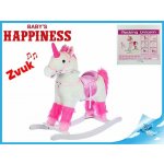 Mikro hračky Jednorožec houpací 74 x 30 x 75 cm na baterie se zvukem otevírající pusu – Zboží Dáma