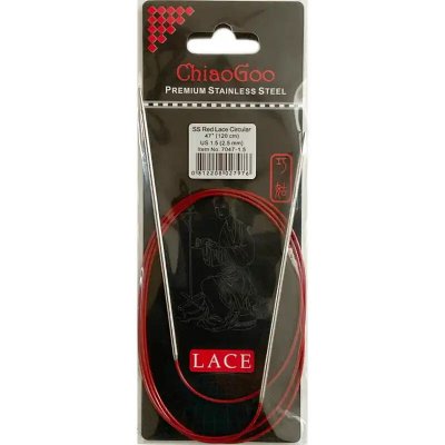 ChiaoGoo Red Lace 120cm 2.5mm – Sleviste.cz