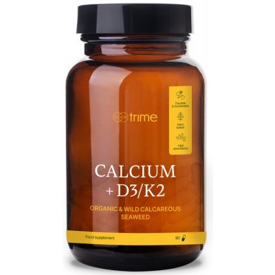 TRIME Vápník + Vitamin D3 + Vitamin K2 90 kapslí – Hledejceny.cz