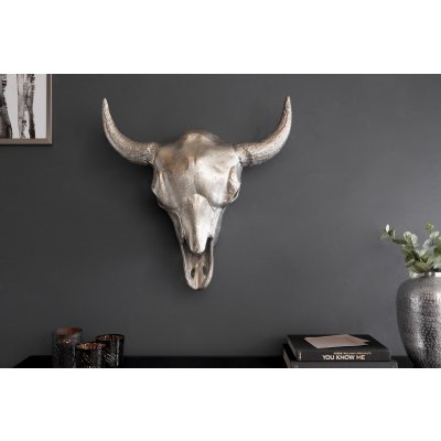 Dekorace na zeď - Matador, stříbrná 56 cm