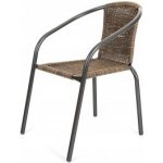 křesílko HAPPY GREEN ocelové stříbrné PE RATAN A08866 – Sleviste.cz