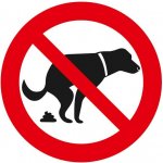 MAGG Zákaz venčení psů 210x210mm - samolepka 120244 – Zboží Mobilmania