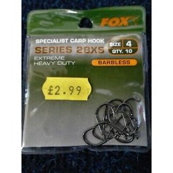 FOX SERIES 2BXS Specialist Carp Hook EXTREME HEAVY DUTY bez protihrotu vel.8 10ks