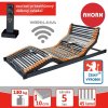 Rošt do postele Ahorn TRIOFLEX MOTOR QUATTRO MEMORY RADIO - 210 x 120 cm