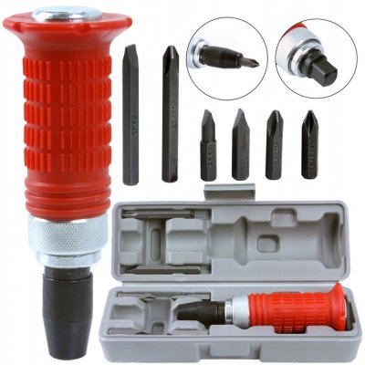 MAR-POL Úderový šroubovák s bity 6ks, 1/2" M61010 – Zboží Dáma