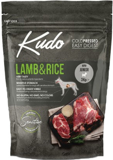 Kudo Dog Junior Mini Lamb & Rice 3 kg