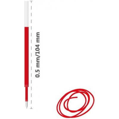 Junior Náplň gelová 205A 0,5 mm červená – Zboží Živě