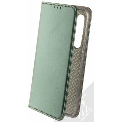 Pouzdro 1Mcz Magnetic Book flipové Xiaomi Mi Note 10 Lite tmavě zelené – Zboží Mobilmania