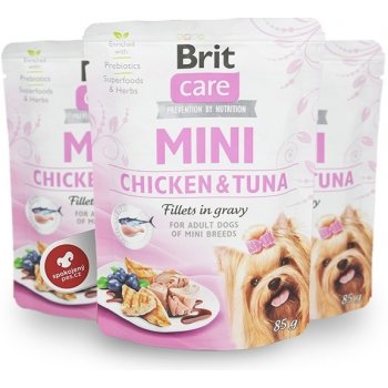 Brit Care Mini Chicken & Tuna Fillets in Gravy 85 g