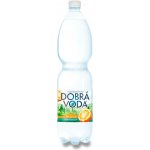 Dobrá voda ochucená pomeranč jemně perlivá 6 x 1,5 l – Sleviste.cz