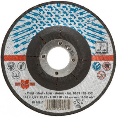 Würth Kotouč brusný 180 x 2 mm 0669101802 – Zboží Dáma