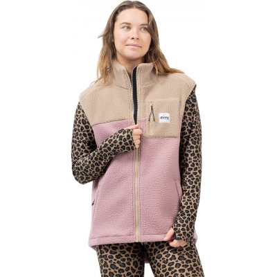 Eivy Lumberjackie Sherpa Vest sand/faded woodrose – Zboží Dáma